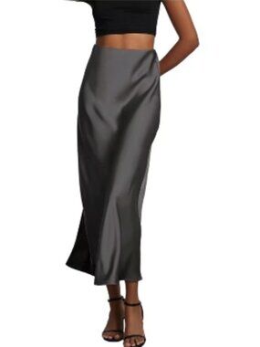 NWT a new day Black Flowy Maxi Skirt